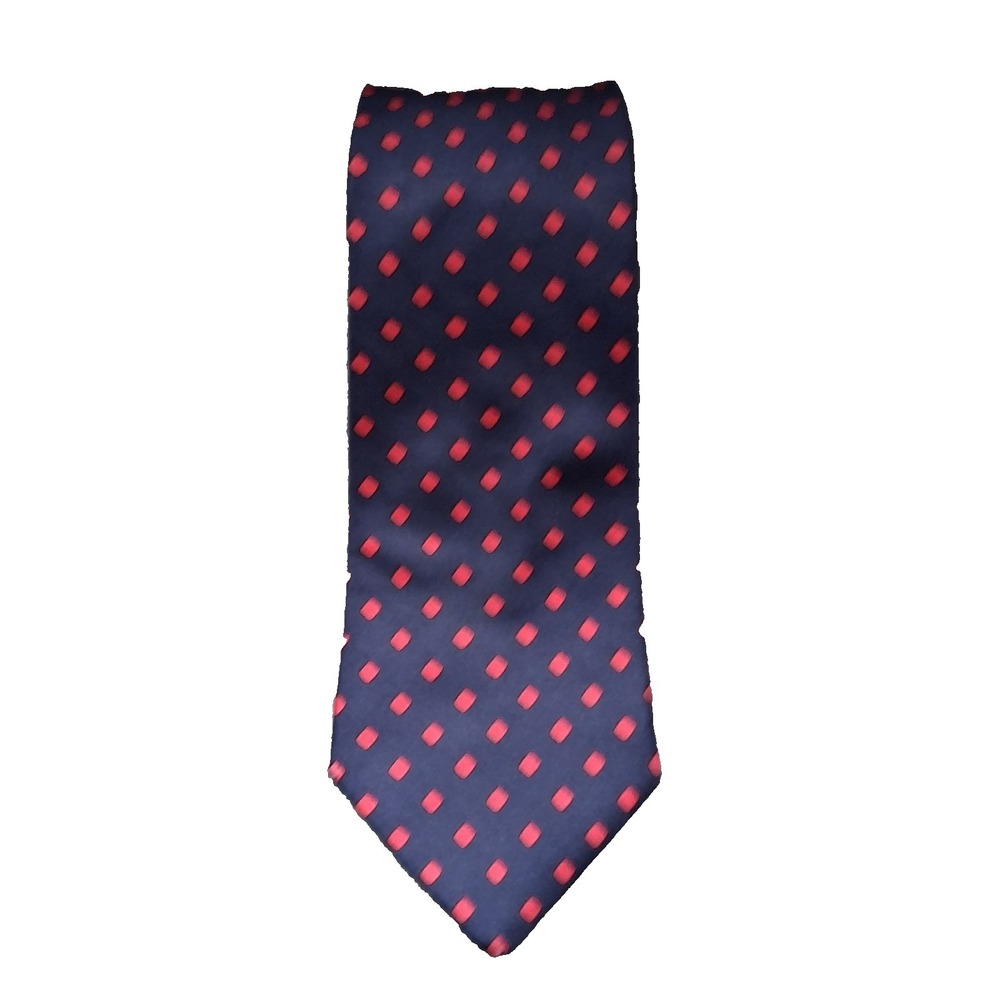Vintage Brooks Brothers BFS Necktie 100% Silk Blue Red Diamonds Hand Made in USA